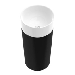 КАМЕННАЯ РАКОВИНА 38 СМ MARMORIN DUO S, С ЧЕРНОЙ ПАНЕЛЬЮ (P_U_536_04_0380)