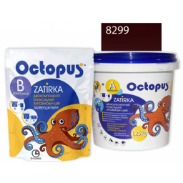 ЭПОКСИДНАЯ ЗАТИРКА OCTOPUS ZATIRKA 2-КОМП. ЦВЕТ РОЗОВО МАЛИНОВЫЙ 8299 1,25 КГ (8299-1)