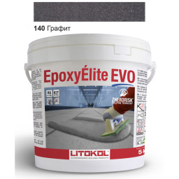 ЭПОКСИДНАЯ ЗАТИРКА LITOKOL EPOXYELITE EVO C.140 2 КОМП. ЧЕРНЫЙ ГРАФИТ 5 КГ (EEEVONGR0005)