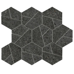 Фото плитки ATLAS CONCORDE BOOST STONE TARMAC MOSAICO HEX MATT A7C2 25X28,5 из коллекции ATLAS CONCORDE BOOST STONE 