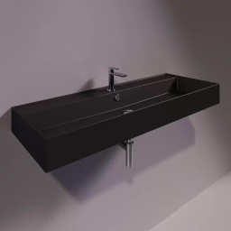 КЕРАМИЧЕСКАЯ РАКОВИНА 121 CМ SIMAS AGILE, MATTE BLACK (AG 121)