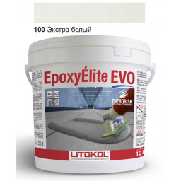 ЭПОКСИДНАЯ ЗАТИРКА LITOKOL EPOXYELITE EVO C.100 2 КОМП. ЭКСТРА БЕЛАЯ 10 КГ (EEEVOBSS0010)