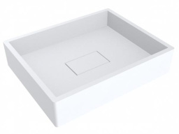 РАКОВИНА НАКЛАДНАЯ КАМЕННАЯ 49 СМ MIRAGGIO CAPRI MIRASOFT, БЕЛЫЙ МАТОВЫЙ (0001065)