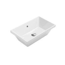 КЕРАМИЧЕСКАЯ ВСТРАИВАЕМАЯ РАКОВИНА 56*34 СМ GLOBO STOCKHOLM, БЕЛЫЙ (FO056BI)