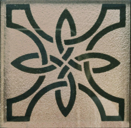 Фото плитки KOTTO TAKO GTР 73003 TEMPLAR BROWN SILVER 7,3X7,3X0,8 из коллекции KOTTO TAKO 