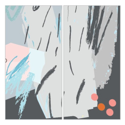 Фото плитки FIANDRE DESIGN YOUR SLABS ABSTRACT COMPOSIZIONE ART 2 ШТ NAT Y4XD00D330006 150X300X0,6 из коллекции FIANDRE DESIGN YOUR SLABS 
