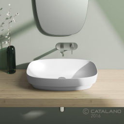 КЕРАМИЧЕСКАЯ РАКОВИНА 65 СМ CATALANO GREEN LUX, БЕЛАЯ МАТОВАЯ (165AGRLXBM)