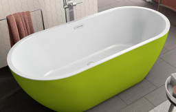 ВАННА АКРИЛОВАЯ KOLPA SAN DALIA-FS 170X80 СМ WHITE-GREEN (3838987 561798)