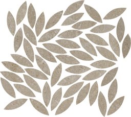 Фото плитки MARAZZI MYSTONE LIMESTONE TAUPE MOSAICO FOGLIE 342X380 из коллекции MARAZZI MYSTONE LIMESTONE 