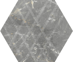 Фото плитки PARADYZ MARVELSTONE LIGHT GREY HEKSAGON 17,1X19,8X0,75 из коллекции PARADYZ MARVELSTONE 