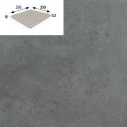 Керамогранит GRES ARAGON CAPRI ESQUINA CARBON PZ555 33x33x1,8 из коллекции GRES ARAGON CAPRI 