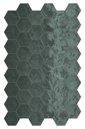 Фото плитки TERRATINTA MAGICA HEXA WALL GREEN ECHO GLOSSY 150X173 из коллекции TERRATINTA MAGICA HEXA 