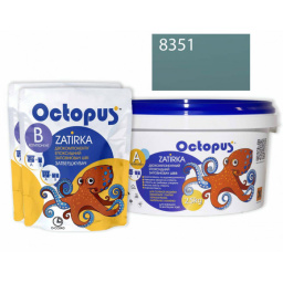 ЭПОКСИДНАЯ ЗАТИРКА OCTOPUS ZATIRKA 2-КОМП. ЦВЕТ 8351 СЕРО-ЗЕЛЕННЫЙ 2,5 КГ (8351-2)