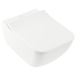 ПОДВЕСНОЙ БЕЗОБОДКОВЫЙ УНИТАЗ VILLEROY&BOCH VENTICELLO, WHITE ALPIN CERAMICPLUS (4611RSR1)