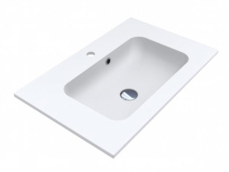 КЕРАМИЧЕСКАЯ ВСТРАИВАЕМАЯ РАКОВИНА 70 СМ MIRAGGIO DELLA 700 MIRASOFT, БЕЛЫЙ МАТОВЫЙ (0001069)