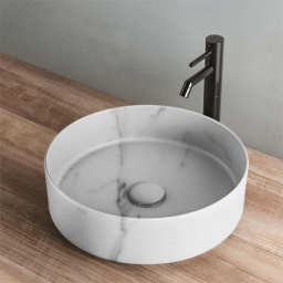 РАКОВИНА НАКЛАДНАЯ 40 СМ CIELO SHUI COMFORT, БЕЛЫЙ МРАМОР (SHCOLAT40-CS)