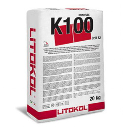 КЛЕЙ ДЛЯ ПЛИТКИ LITOKOL HYPERFLEX K100 20 КГ C2TES2 СЕРЫЙ (K100G0020)