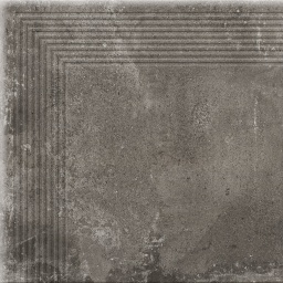 Фото плитки CERRAD PIATTO ANTRACYT УГЛОВАЯ СТУПЕНЬ 30X30 из коллекции CERRAD PIATTO 