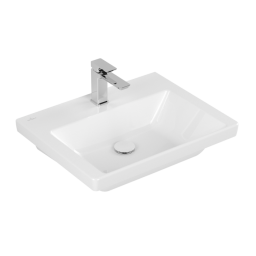 РАКОВИНА 60Х47 VILLEROY&BOCH SUBWAY 3.0, WHITE ALPIN CERAMICPLUS (4A7061R1)