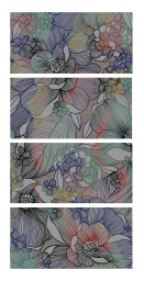Фото плитки ABK WIDESTYLE SIXTIES DARK COMP.4 PZ DIGIT+ 1415 120X240 из коллекции ABK WIDESTYLE 