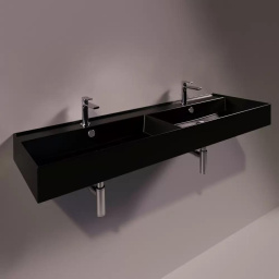 КЕРАМИЧЕСКАЯ РАКОВИНА 141 CМ SIMAS AGILE, GLOSSY BLACK (AG 141D)