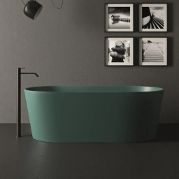 ВАННА ИЗ ИСКУССТВЕННОГО КАМНЯ NIC DESIGN BAY 160Х80 СМ, БИРЮЗОВЫЙ (014 719.061)