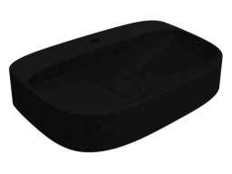 РАКОВИНА НАКЛАДНАЯ КАМЕННАЯ 62 СМ MIRAGGIO LIFOU MIRASTONE, ЧЕРНЫЙ (0000991)