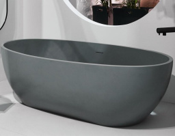 ВАННА ОТДЕЛЬНОСТОЯЩАЯ CIELO SHUI COMFORT 170X87 СМ, СЕРАЯ (SHCOBAT-BR)