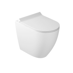 УНИТАЗ НАПОЛЬНЫЙ БЕЗОБОДКОВЫЙ GALASSIA DREAM С КРЫШКОЙ SOFT CLOSE, БЕЛЫЙ (7337+7314)