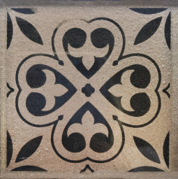 Фото плитки KOTTO TAKO GTР 73006 LIGHT BROWN SILVER 7,3X7,3X0,8 из коллекции KOTTO TAKO 