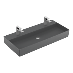 РАКОВИНА ПОДВЕСНАЯ 100Х47 VILLEROY&BOCH MEMENTO 2.0, GRAPHITE (4A221KI4)