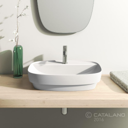 КЕРАМИЧЕСКАЯ РАКОВИНА 60 СМ CATALANO GREEN LUX, БЕЛАЯ МАТОВАЯ (160GRLXBM)