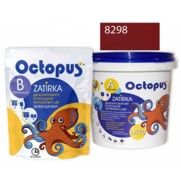 ЭПОКСИДНАЯ ЗАТИРКА OCTOPUS ZATIRKA 2-КОМП. ЦВЕТ РОЗОВО МАЛИНОВЫЙ 8298 1,25 КГ (8298-1)