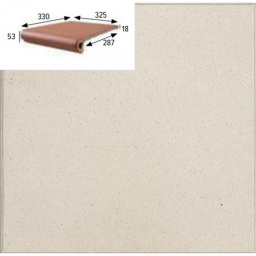 Керамогранит GRES ARAGON COTTO BLANCO PELDANO PZ250 32,5x33x1,8 из коллекции GRES ARAGON COTTO 