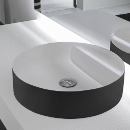 РАКОВИНА НАКЛАДНАЯ 45 СМ ANTONIO LUPI SIMPLO, ЧЕРНЫЙ (SIMPLOTONDO BIANCO-NERO)