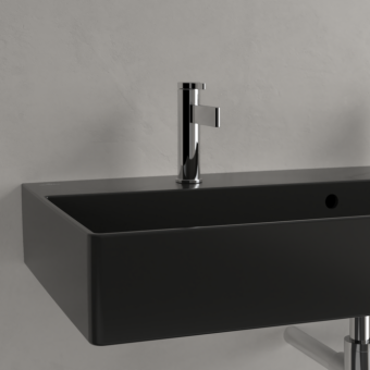 РАКОВИНА ПОДВЕСНАЯ 100Х47 VILLEROY&BOCH MEMENTO 2.0, EBONY (4A22A4S5)