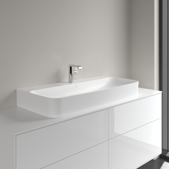 РАКОВИНА НАКЛАДНАЯ 100Х47 VILLEROY&BOCH FINION, STONE WHITE (41681HRW)