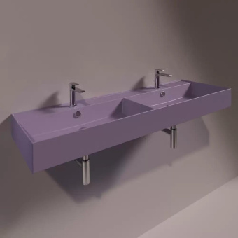 КЕРАМИЧЕСКАЯ РАКОВИНА 141 CМ SIMAS AGILE, MATTE PRUGNA (AG 141D)