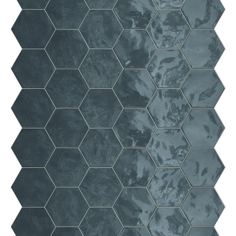 TERRATINTA MAGICA HEXA WALL OCEAN WAVE GLOSSY 15X17,3