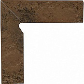 PARADYZ KLINKIER SEMIR BEIGE COKOL SCHODOWY DWUELEMENTOWY LEWY 8.1x30