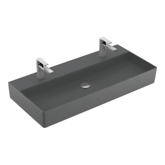 РАКОВИНА ПОДВЕСНАЯ 100Х47 VILLEROY&BOCH MEMENTO 2.0, GRAPHITE (4A22A1I4)