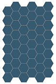 TERRATINTA MAGICA HEXA FLOOR AEGEAN BLUE MATT 140X160
