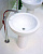 КЕРАМИЧЕСКАЯ РАКОВИНА FLAMINIA FONTE FONTANA, WHITE (FN70L + FN70C)