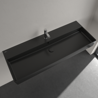 РАКОВИНА ПОДВЕСНАЯ 120Х47 VILLEROY&BOCH MEMENTO 2.0, EBONY (4A22CLS5)