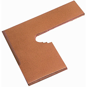 GRESMANC ZANQUIN FIORENTINO QUIJOTE RODAMANTO IZDO 151012 27x28.8 Плинтус угловой левый