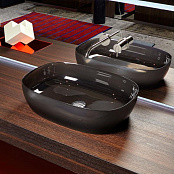 РАКОВИНА НАКЛАДНАЯ 60 СМ ANTONIO LUPI SENSO, ГРАФИТ (SENSOC FUMÉ)