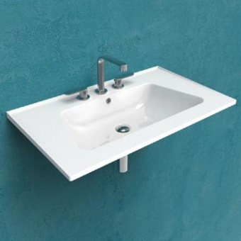 КЕРАМИЧЕСКАЯ РАКОВИНА 87 СМ FLAMINIA BLOOM, WHITE (BM85L)