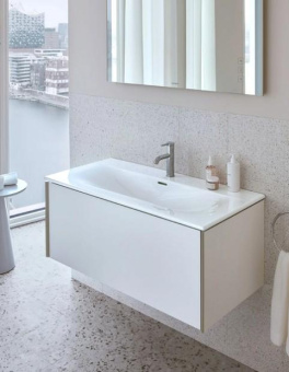 РАКОВИНА 123Х49 СМ DURAVIT VIU, БЕЛЫЙ (2344120000)