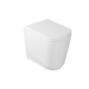 НАПОЛЬНЫЙ БЕЗОБОДКОВЫЙ УНИТАЗ GALASSIA MEG11 С КРЫШКОЙ SOFT CLOSE, БЕЛЫЙ (5419+5455)