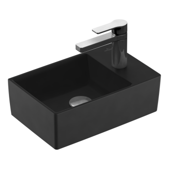РАКОВИНА ПОДВЕСНАЯ 40Х26 VILLEROY&BOCH MEMENTO 2.0, EBONY (432340S5)
